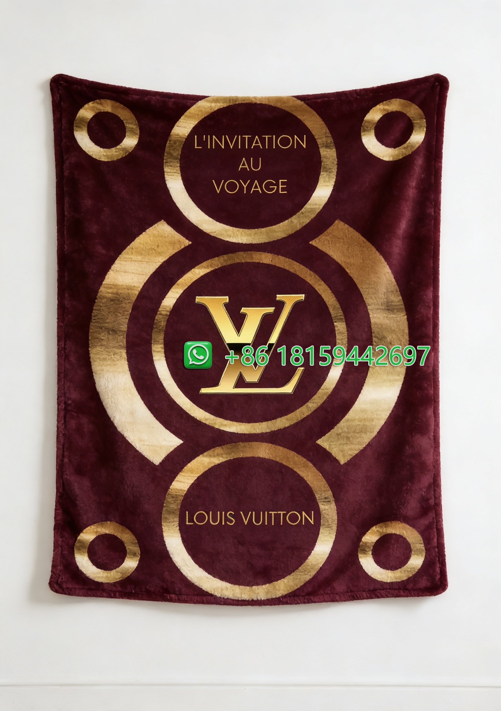 Louis Vuitton Throw Blankets